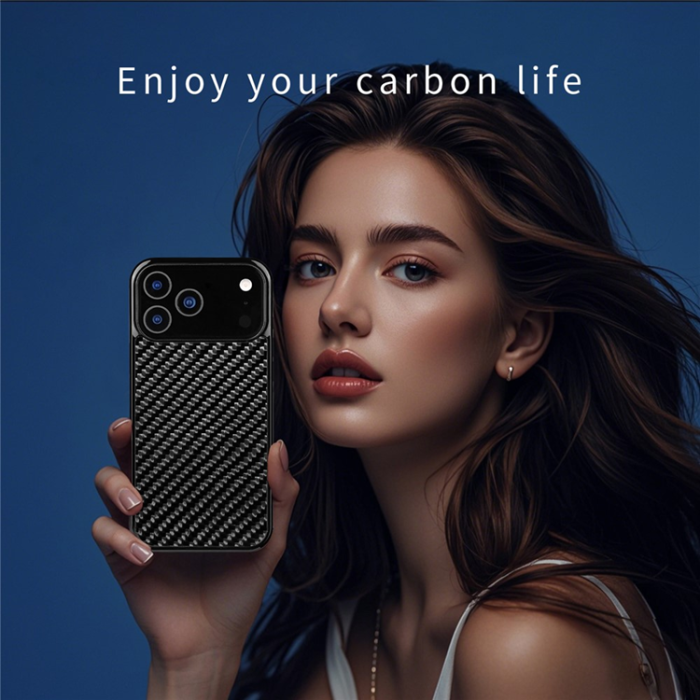 A-One Brand - iPhone 17 Pro Mobilskal Aramid Fiber Shockproof - Svart