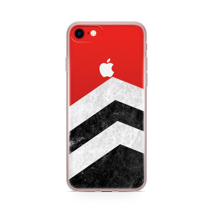 UTGATT5 - Skal till Apple iPhone 7 Plus - Half marble black/grey