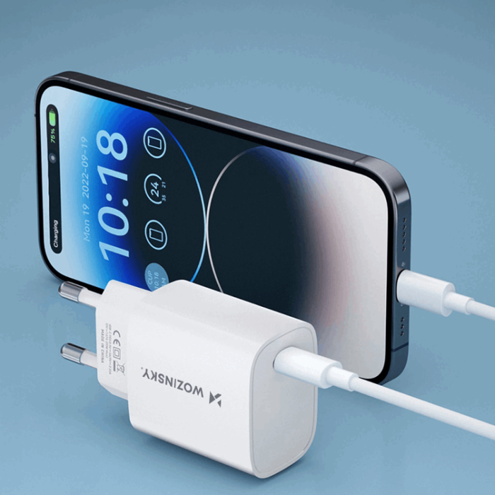 Wozinsky - Snabb Väggladdare 20W USB-C - Vit