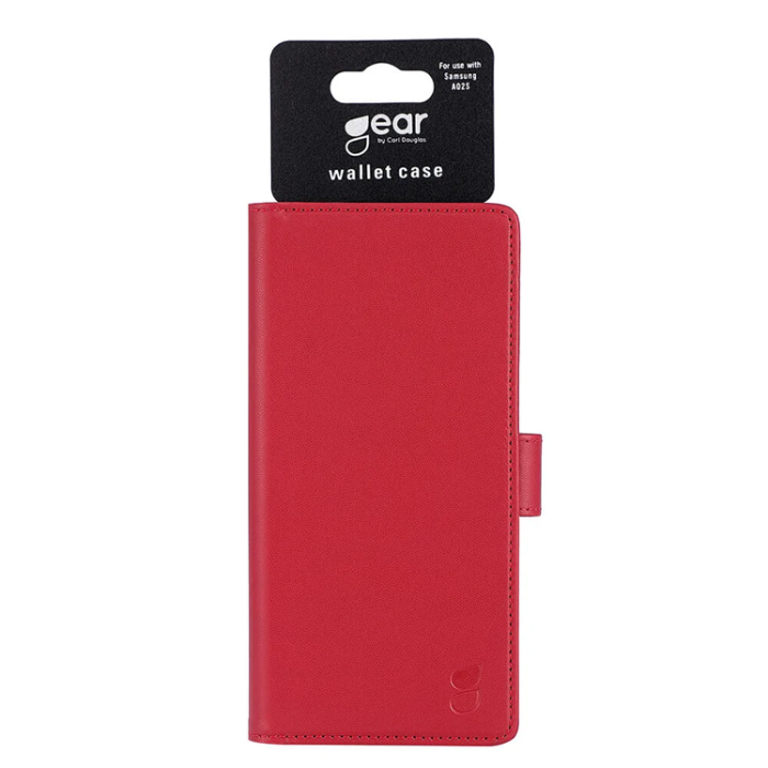 GEAR - GEAR Galaxy A02s Mobilfodral 3 Kortfack - Röd