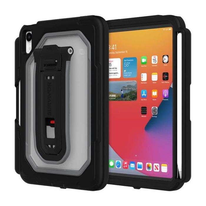 UTGATT1 - Survivor Tabletskal All-Terrain iPad Mini 6 2021 - Svart