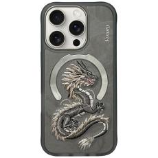 NIMMY - Nimmy iPhone 16 Pro Mobilskal MagSafe Dragon - Grå