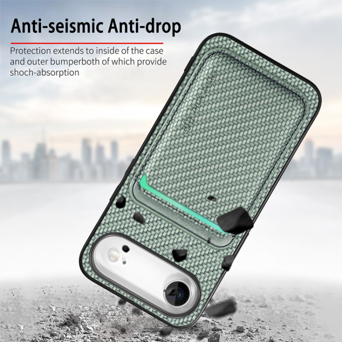 A-One Brand - iPhone Air Mobilskal Detachable Korthållare - Grön