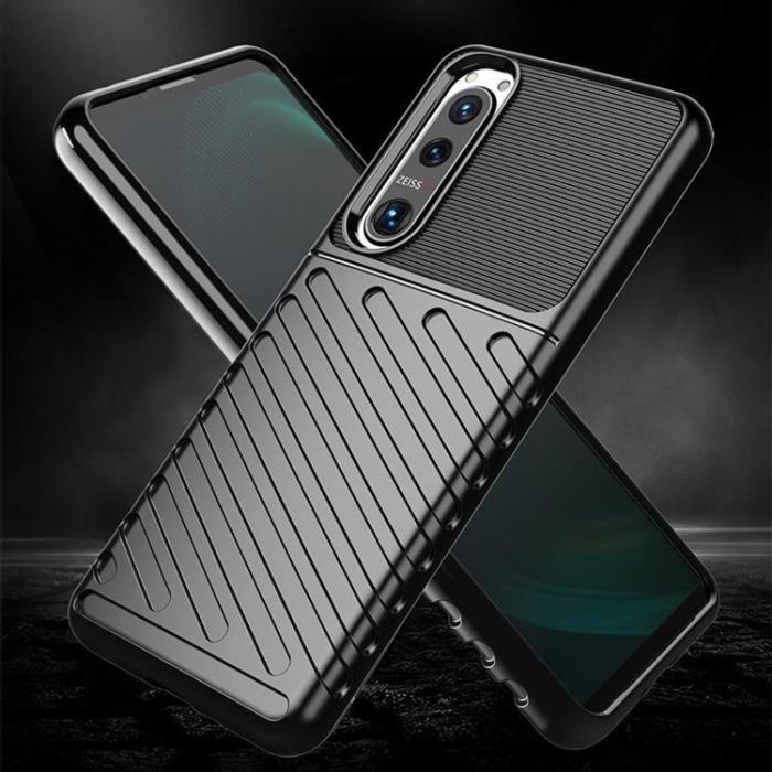 UTGATT1 - Thunder Flexible Skal Sony Xperia 5 III - Svart