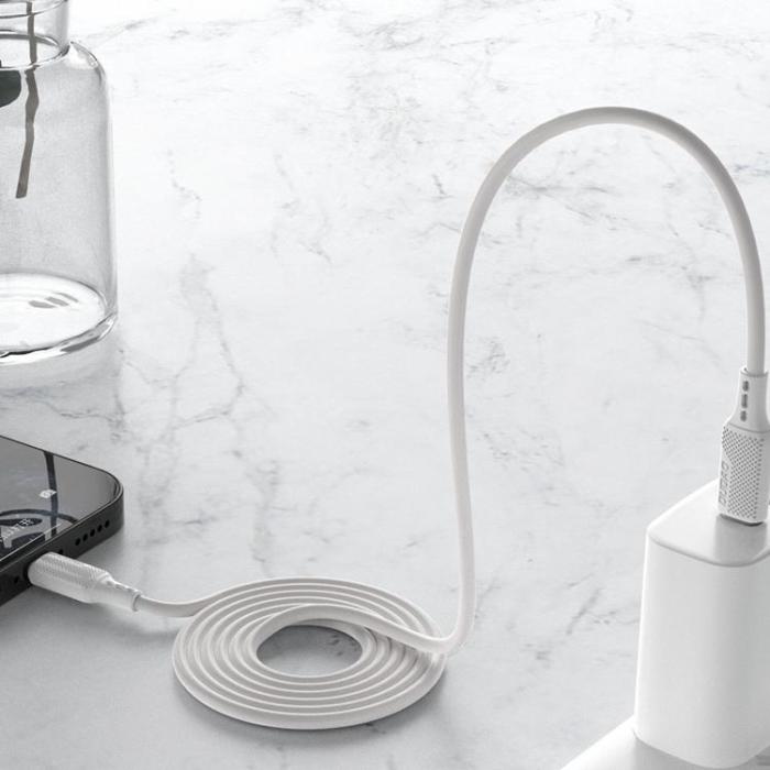 Dudao - Dudao USB-C till Lightning kabel 2m 20W PD L6S - Vit