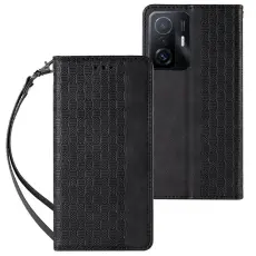 OEM - Xiaomi Redmi Note 11 Pro 4G/5G Pl&aring;nboksfodral Magnet Strap - Svart