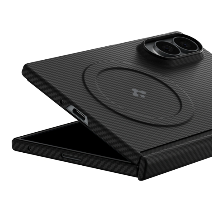 Spigen - Spigen Mobilskal För Galaxy Z Fold 8 Magsafe Airskin Aramid - Svart