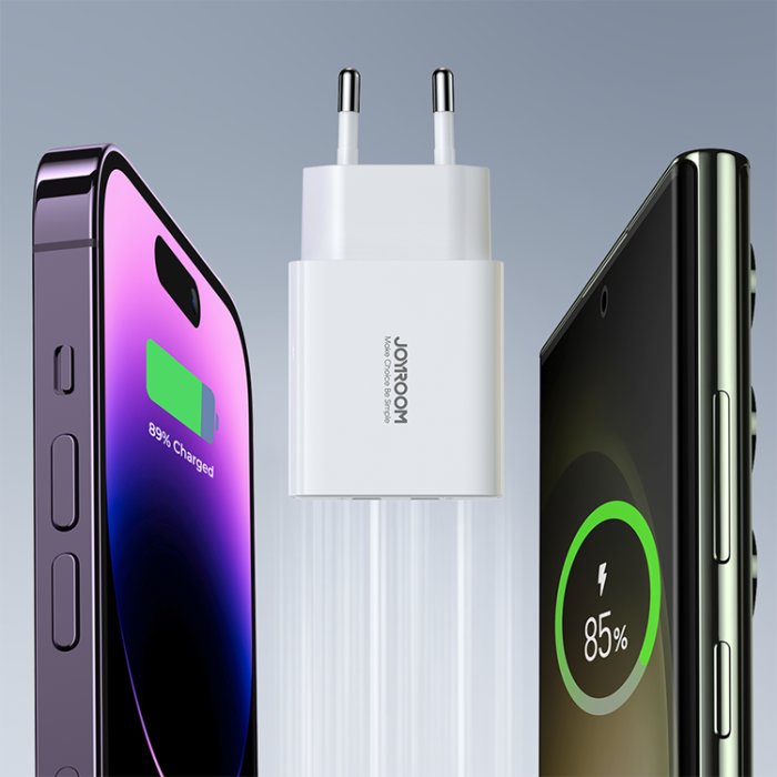 Joyroom - Joyroom Nätladdare 2xUSB-A 10.5W 2.1A - Vit