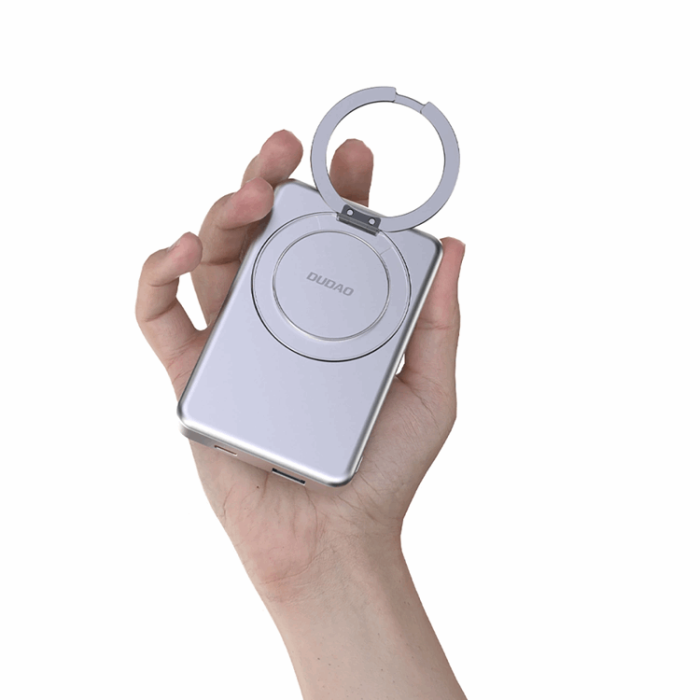 Dudao - Dudao Magsafe Powerbank 10000mAh 22.5W K28 PD Ringstativ - Grå
