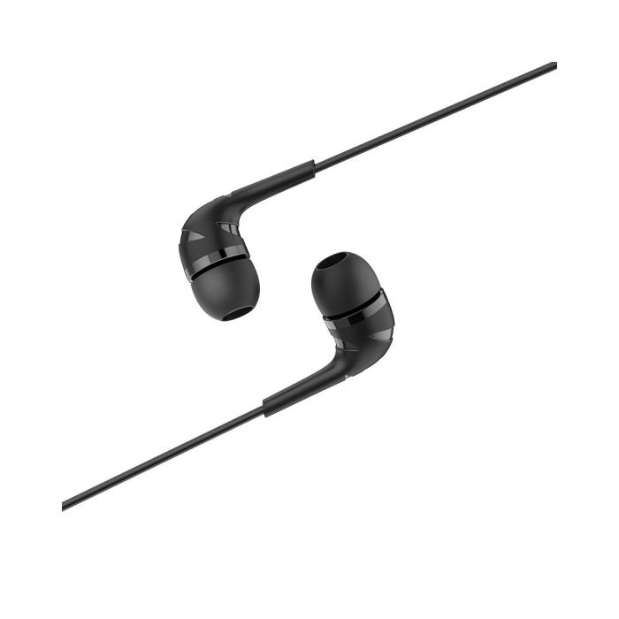 UTGATT1 - HOCO earphones Drumbeat universal med mic M40 Svart