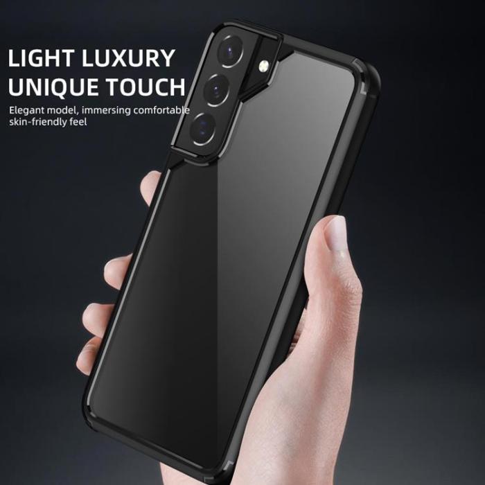 iPaky - IPAKY Acrylic Skal Galaxy S22 Ultra 5G - Svart