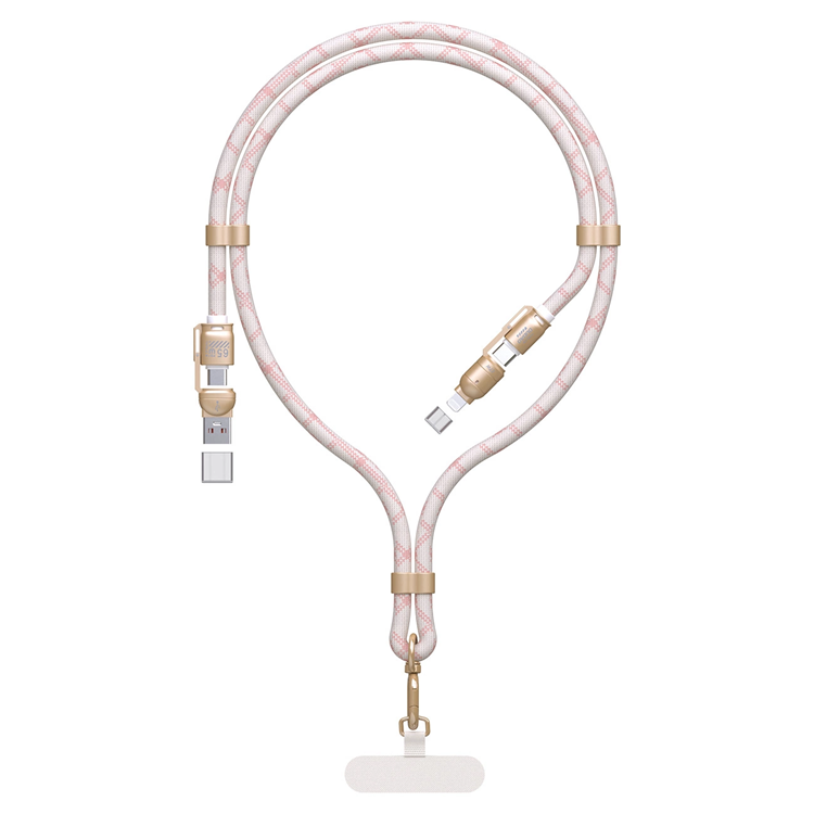 Dudao 4in1 USB-C/USB-A Till USB-C/Lightning Kabel 65W 1.5m | 3541 | AlltMobil