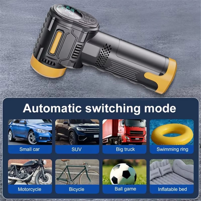 OEM - Bärbar Billuftpump Trådlös Elektrisk Däckpump med Display ST-5527