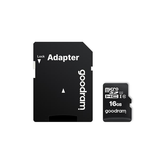 OEM - GoodRam 16GB microSDHC minneskort Klass 10 UHS-I med adapter