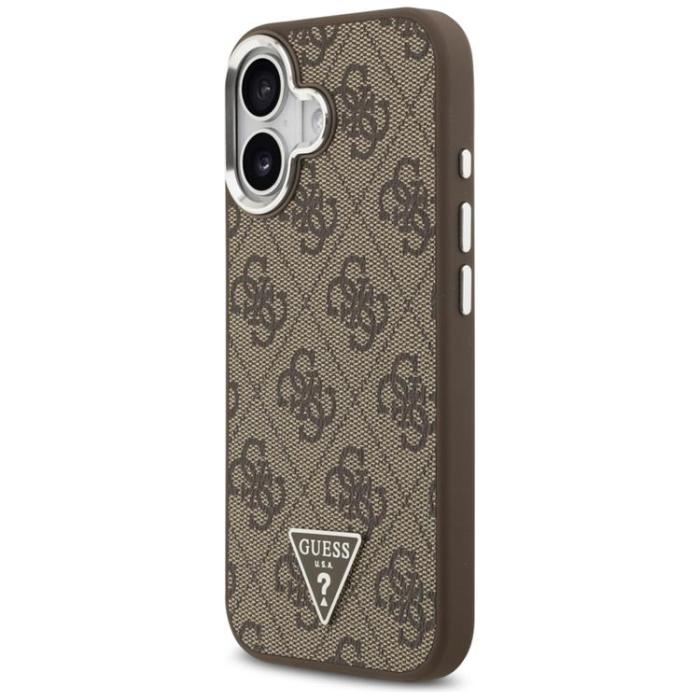 Guess - Guess iPhone 17 Mobilskal MagSafe 4G Triangle Logo - Brun