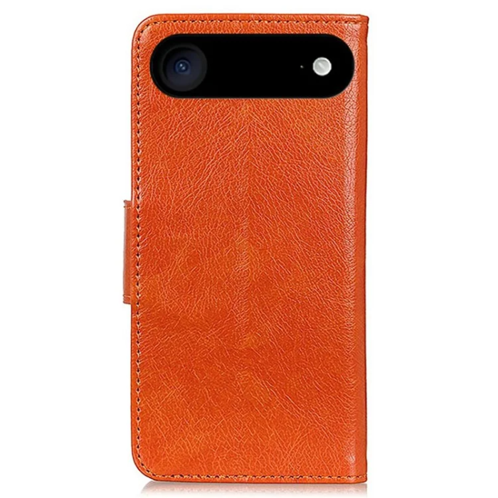 A-One Brand - iPhone 17 Air Plånboksfodral Nappa Texture - Orange