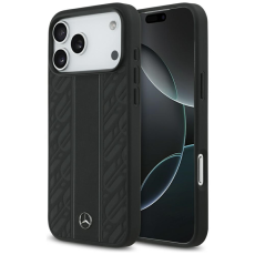 Mercedes - Mercedes iPhone 17 Pro Max Mobilskal Magsafe Laurel Leaves Stripes - Svart