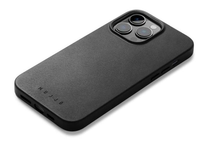Mujjo - Mujjo iPhone 14 Pro Max Skal Magsafe Full Läder - Svart