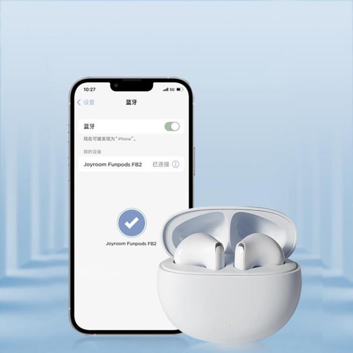 Joyroom - Joyroom Funpods Trådlösa In-Ear-Hörlurar (JR-FB2) - Vit