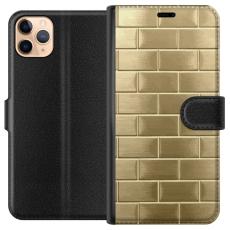 iSecrets - Plånboksfodral till Apple iPhone 11 Pro Max med Gyllene Murstenar