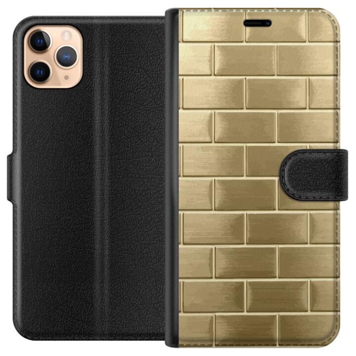 iSecrets - Plånboksfodral till Apple iPhone 11 Pro Max med Gyllene Murstenar