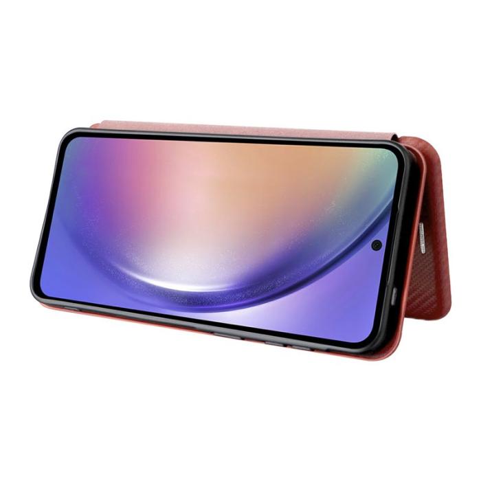OEM - Mobilskal till Samsung Galaxy A57 PU Läder Drop-Skydd - Brun