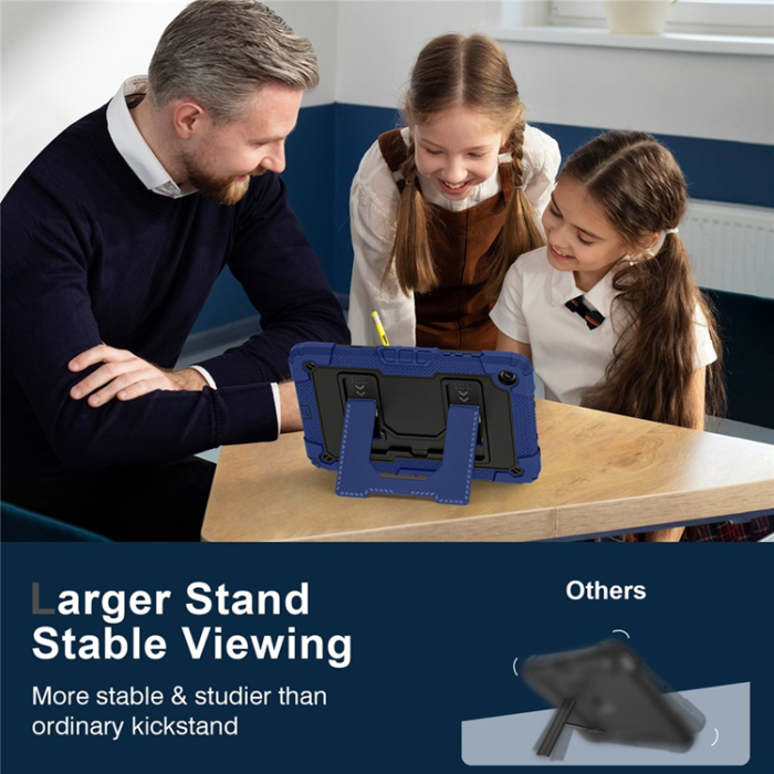 A-One Brand - Galaxy Tab A9 Plus Skal Kickstand Med Rem Anti Drop