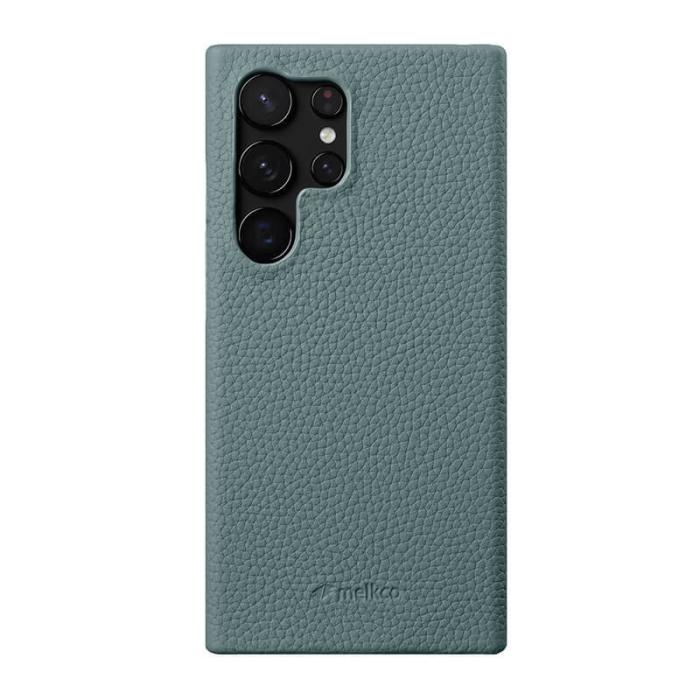 Melkco - MELKCO Mobilskal till Samsung Galaxy S24 Ultra Äkta Läder + PC - Ljusblå