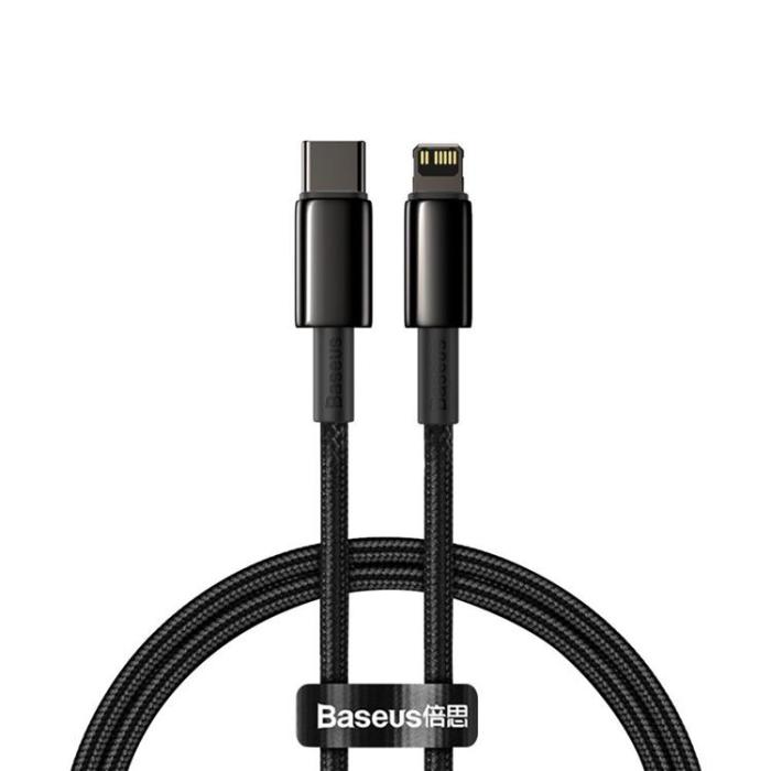 BASEUS - Baseus USB-C till Lightning kabel 20 W 1m Fast - Svart