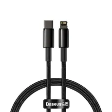 BASEUS - Baseus USB-C till Lightning kabel 20 W 1m Fast - Svart