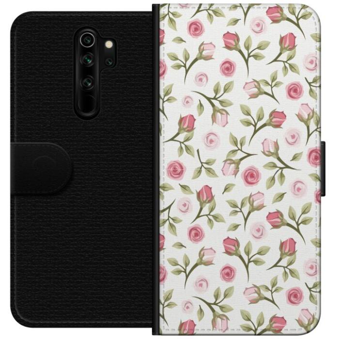 iSecrets - Plånboksfodral till Xiaomi Redmi Note 8 Pro med Blommigt