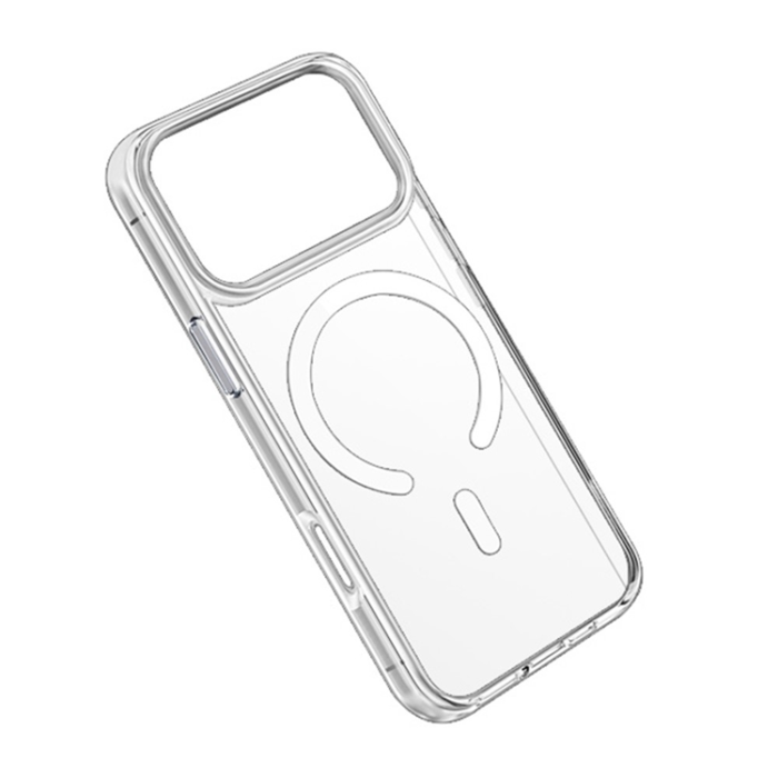 Coteci - Coteci iPhone 17 Pro Mobilskal MagSafe Crystal - Transparent