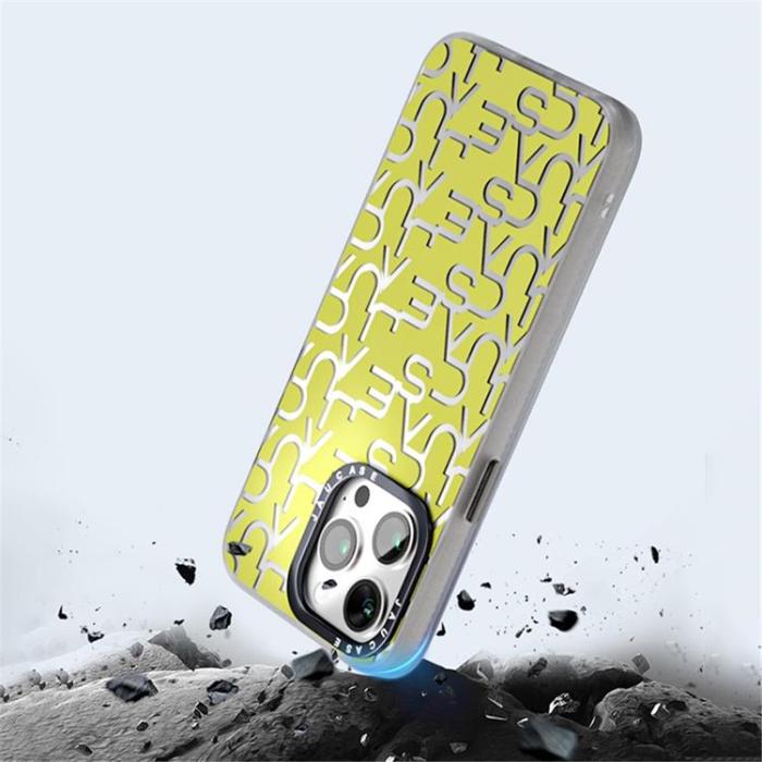 JAUCASE - JAUCASE iPhone 15 Pro Max Mobilskal Letters Design Matte - Lila