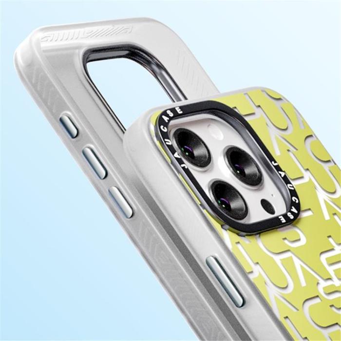 JAUCASE - JAUCASE iPhone 15 Pro Max Mobilskal Letters Design Matte - Lila