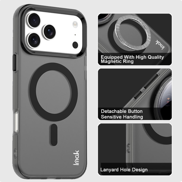Imak - IMAK iPhone 17 Pro Mobilskal MagSafe Anti Drop - Svart