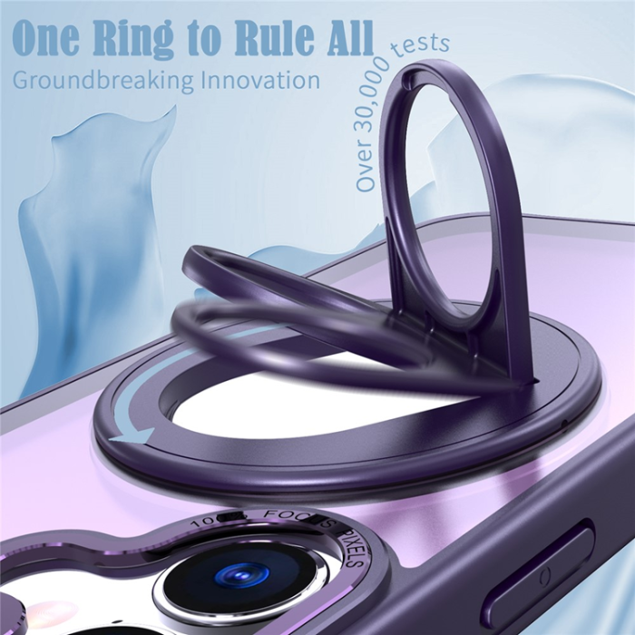A-One Brand - iPhone 17 Mobilskal MagSafe Rotating Kickstand - Lila
