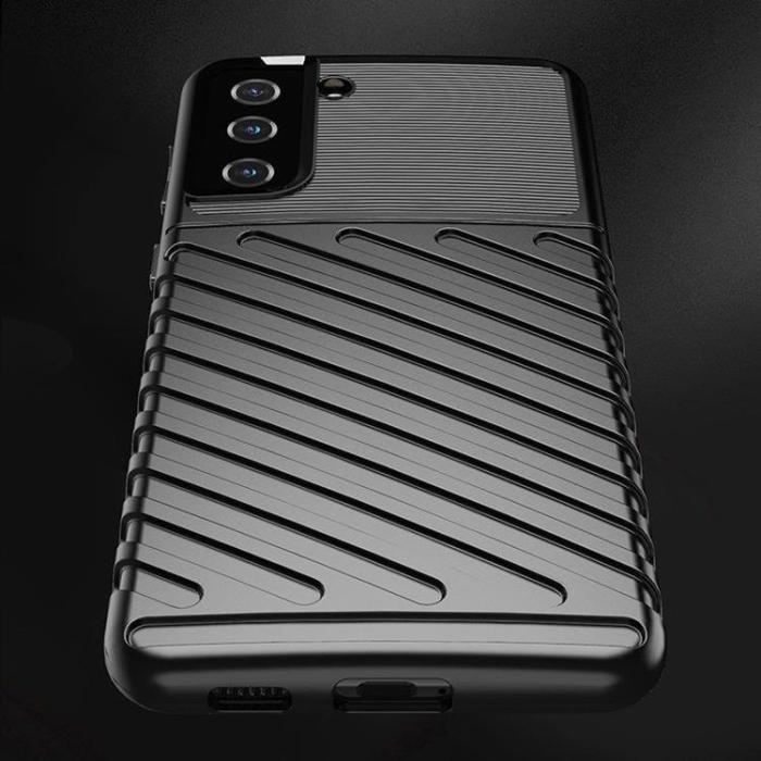 OEM - Thunder Flexibel Armored Skal Galaxy S22 Plus - Svart