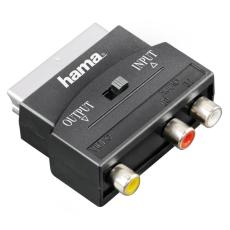 Hama - HAMA Adapter 3xRCA-Scart Hona-Hane I/O Svart