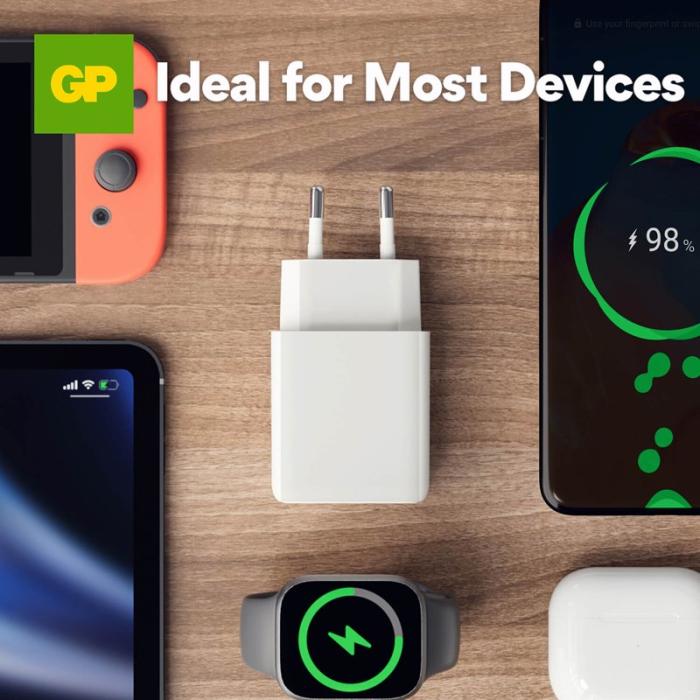 GP - GP Väggladdare WM2B PD 20W USB-A + USB-C