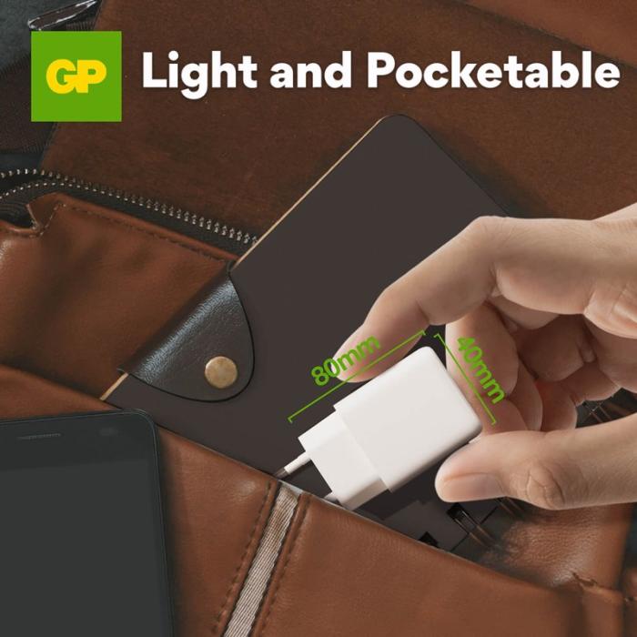 GP - GP Väggladdare WM2B PD 20W USB-A + USB-C