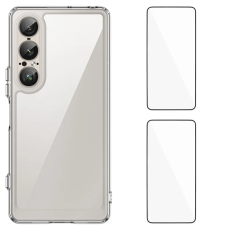 A-One Brand - [2-Pack]Sony Xperia 1 VII Mobilskal Med Skärmskydd - Transparent
