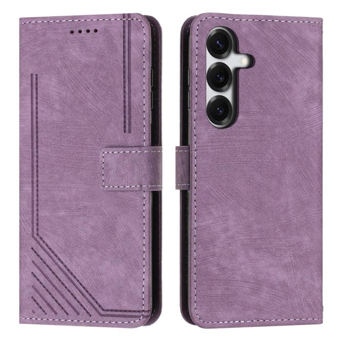 OEM - Mobilfodral för Samsung Galaxy S26 Plus Ställfunktion Konstläder - Lila