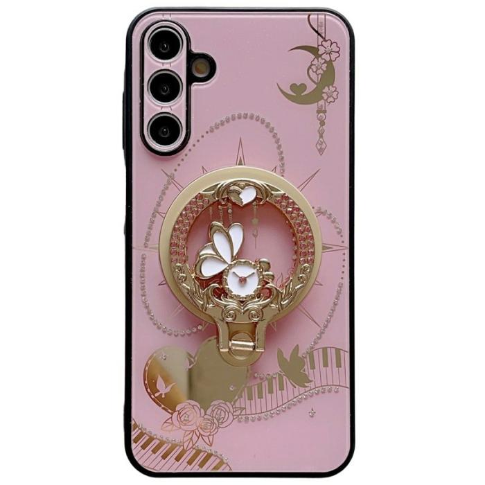 OEM - Mobilskal för Samsung Galaxy S26 Plus Magnetiskt Kickstand TPU + PC - Rosa