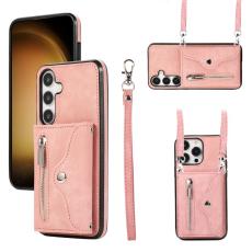 OEM - Mobilfodral f&ouml;r Samsung Galaxy S26 Plus Konstl&auml;der RFID - Ros&eacute;guld