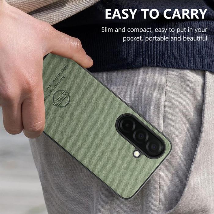 OEM - Mobilskal för Samsung Galaxy S26 Plus Konstläder - Grön