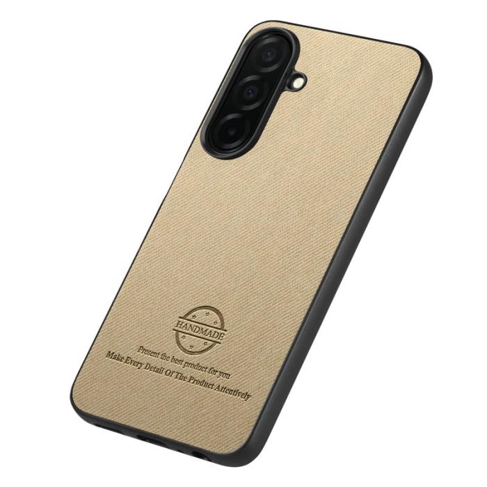 OEM - Mobilskal för Samsung Galaxy S26 Plus Konstläder - Khaki