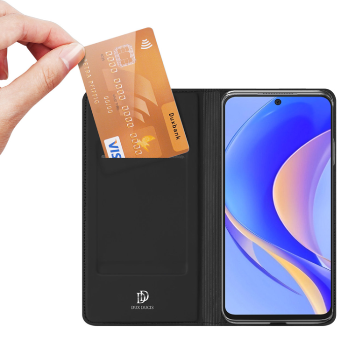 UTGATT5 - Dux Ducis Huawei Nova Y90 Plånboksfodral Skin Pro - Svart