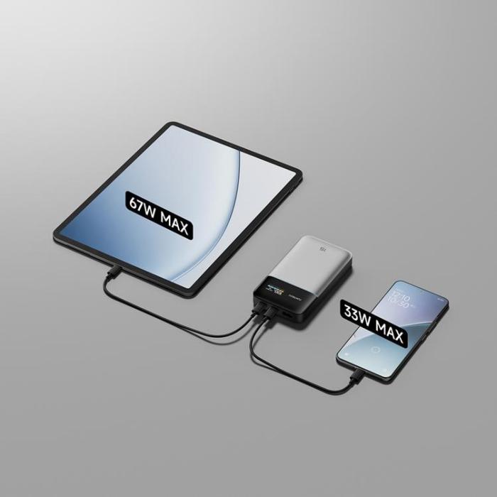 Cuktech - Cuktech Powerbank 15000 mAh 100W PB150S - Grå