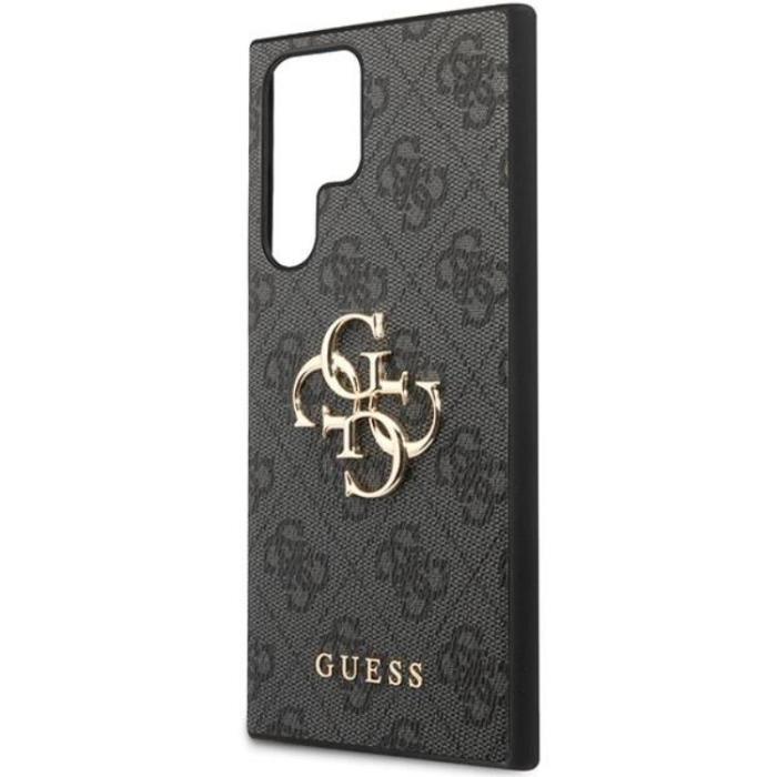 Guess - Guess Galaxy S23 Ultra Skal 4G Big Metal Logo - Gr