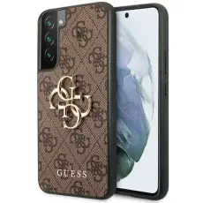 Guess - Guess Galaxy S23 Skal Big Metall Logo - Brun